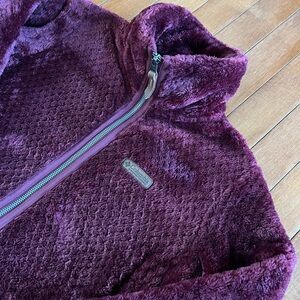 Columbia Women's Plush Purple Cowl Sweater‎